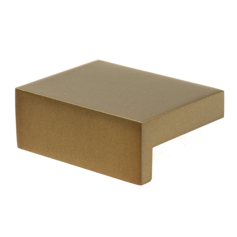 3/2" Length Rectangular Knob Multipack, Satin Gold