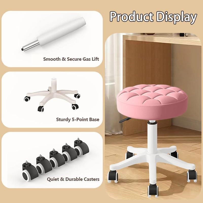 Industrial Stool, Pink