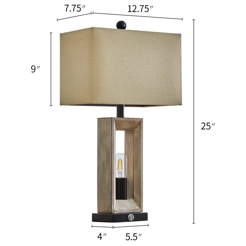 Lampe de table Emmajean USB