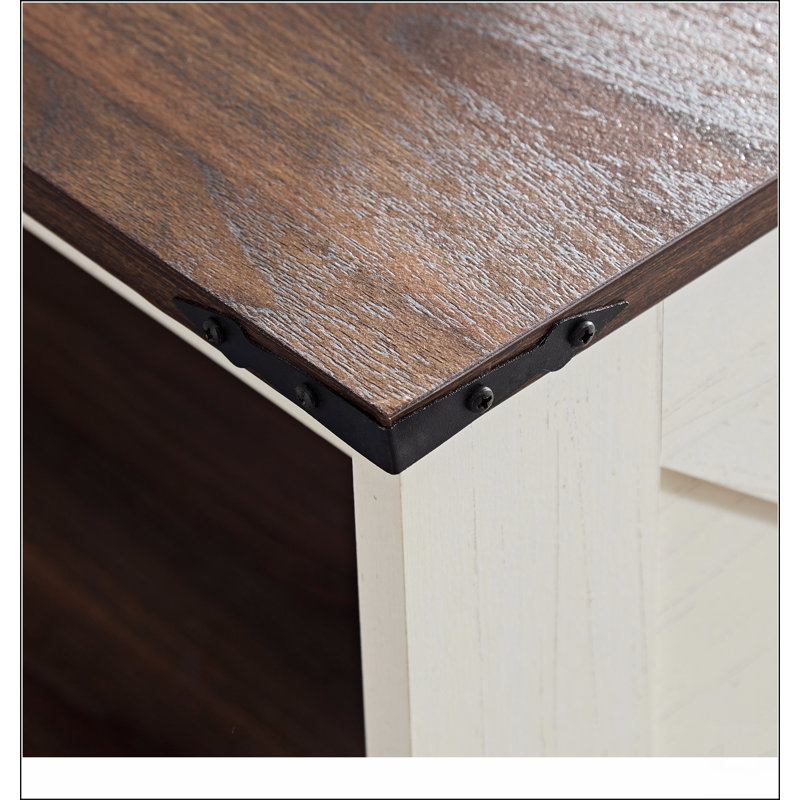 Table basse Table basse de style campagnard avec rangement Table basse en bois rustique, table basse carrée