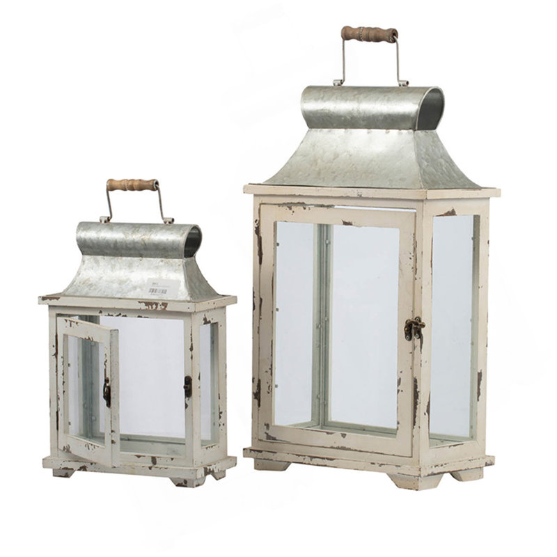 Wooden Candle Lantern Decorative, Hurricane Lantern Holder Decor For Indoor Outdoor, Home Garden Wedding