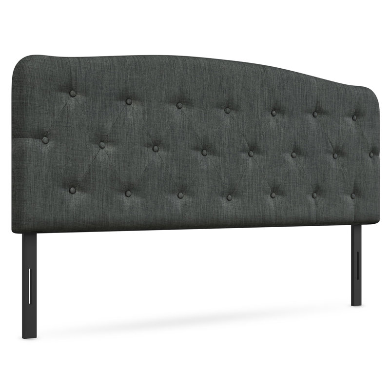 Upholstered Headboard, Dark Gray