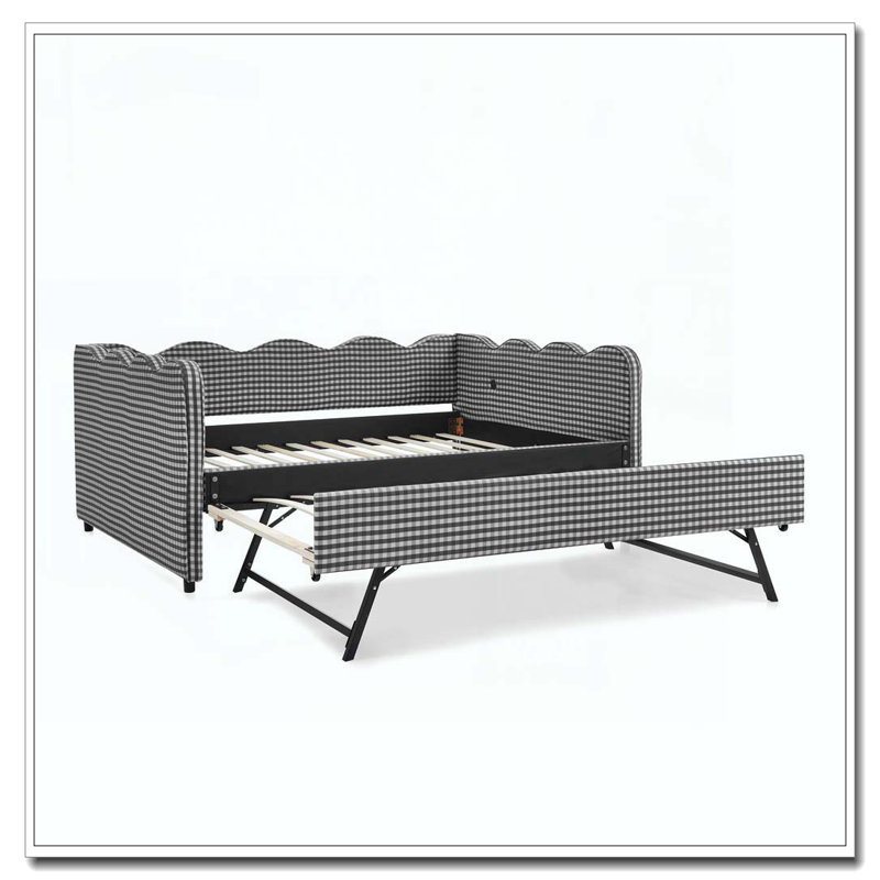 Lit de jour double, Lit gigogne simple, Noir