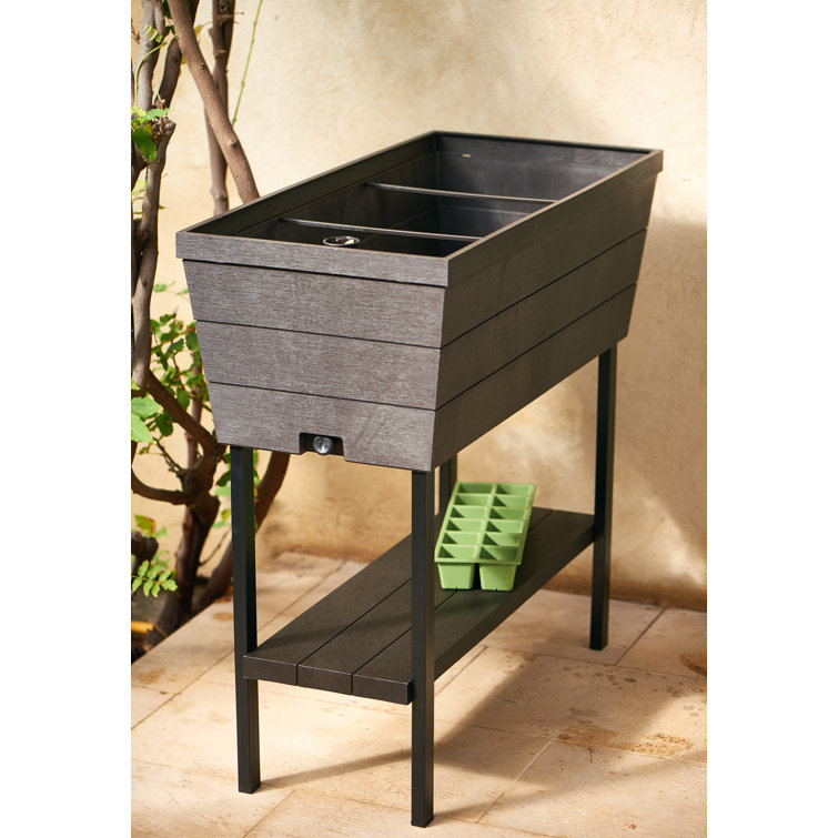 Keter Urban Bloomer 12.7 Gallon Raised Garden Bed with Self Watering Plante