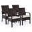 Lithe Patio Furniture Set Wicker Dining Chairs