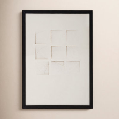Dimensional Paper Squares Print
