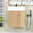 Chic Floating Bathroom Vanity with Ceramic Basin and Right-Side Storage-1686736337