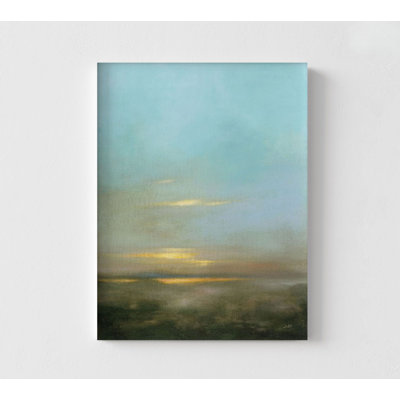 Affiche murale crépuscule abstrait, œuvre de bureau de peinture de coucher de soleil, idée de cadeau de grand-mère paisible, œuvre d'art hôpital Rooom