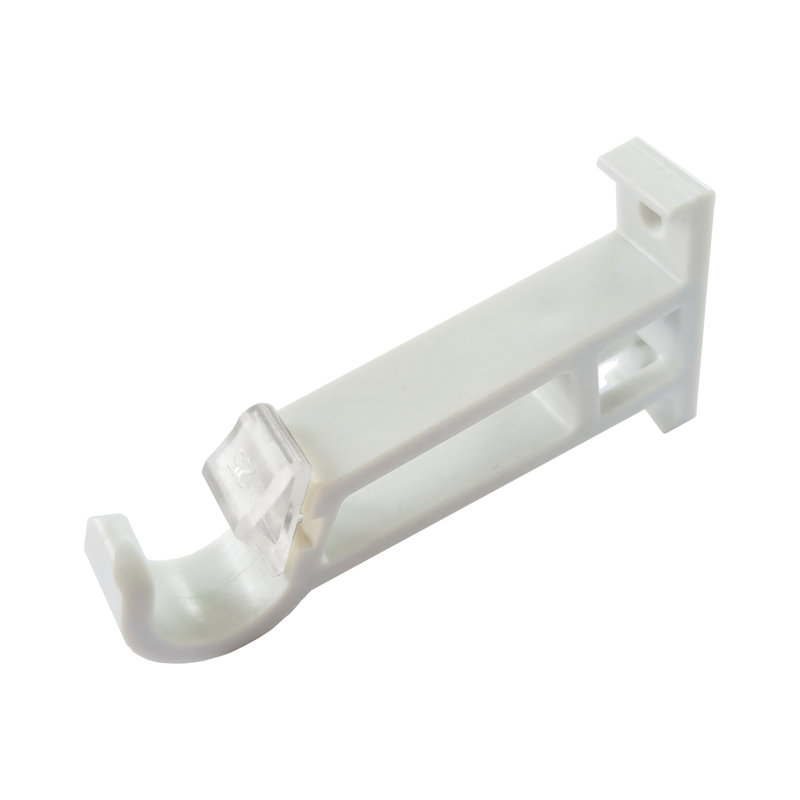 Olya Adjustable Single Curtain Pole, 4.5cm H x 210cm W x 7cm D, Cream