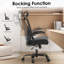 Chaise de bureau ergonomique avec appui-tête, soutien lombaire réglable et accoudoirs rabattables pour un bureau confortable-1774615285-1774615284