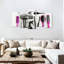 Ensemble de 5 outils fuchsia sur toile pour salon de coiffure-1449761242