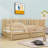 Wooden Daybed with Safety Guardrails and Convertible Split Design-720092948-720092950