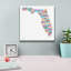 "Epic Graffiti" Florida Map "par Molly Mattin, art mural sur toile, 12 po x 12 po