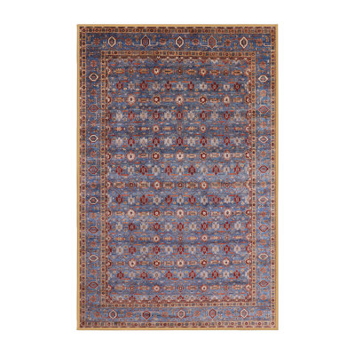 Tapis marocain multicolore tissé à la machine