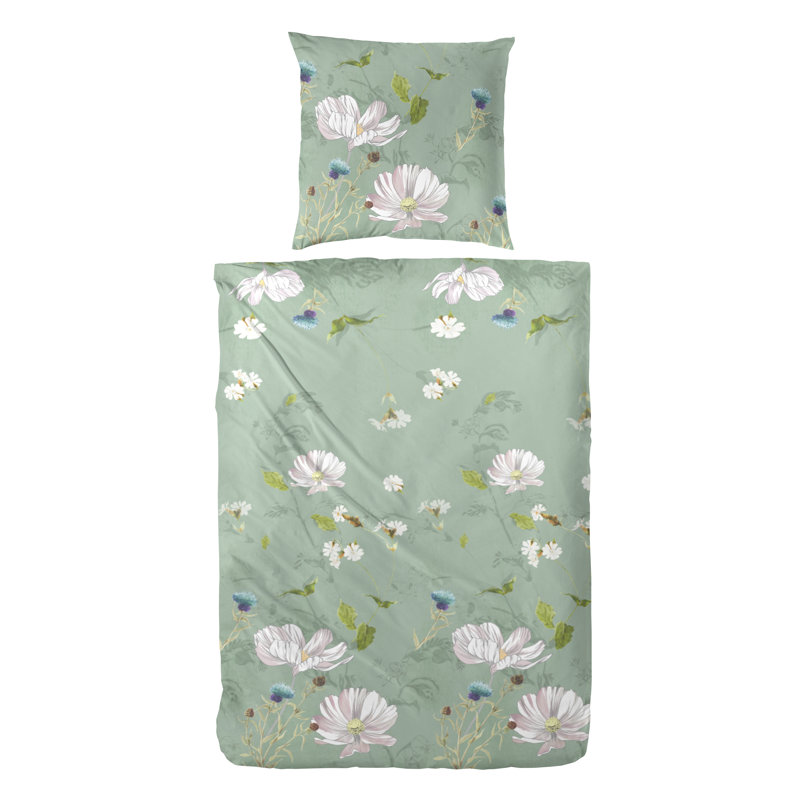 203 TC Duvet Cover Set, Single - 1 Pillowcase (80 x 80 cm), Pink