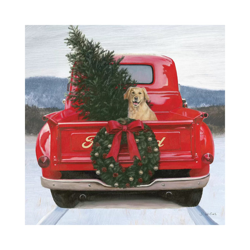 Christmas In The Heartland IV Ford by James Wiens - Wrapped Canvas Print, 66.04 cm H x 66.04 cm W x 1.91 cm D