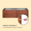 Metal Weather Resistant Raised Garden Extension Kit-67074984