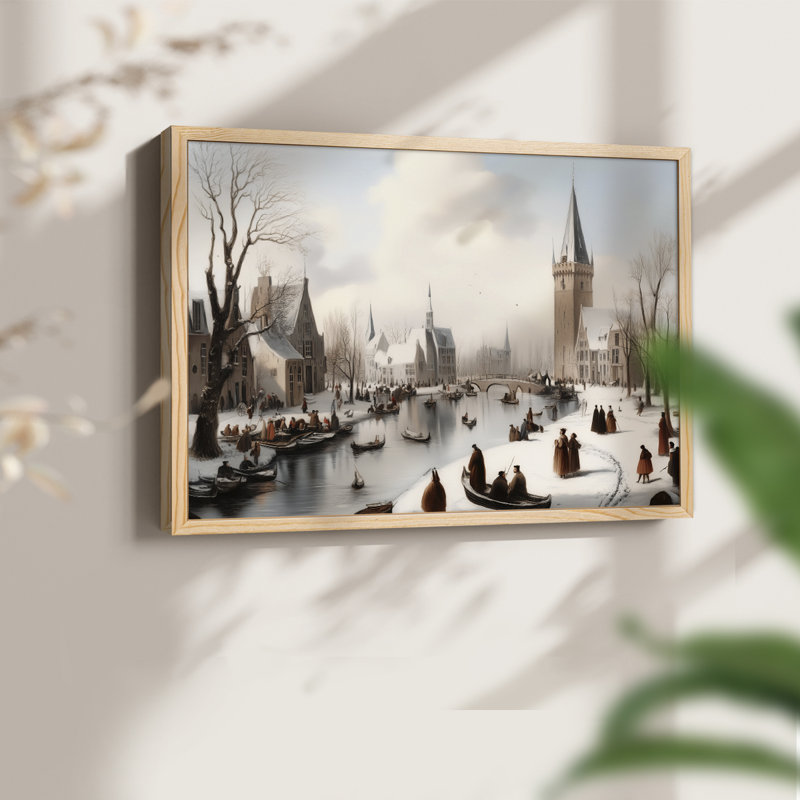 Chirstmas Art-CML -Framed Print - Restickable, Naturel, H 22 po x l 28 po