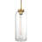 Elle 1 Light Pendant - Antique Brushed Brass Finish-503028282