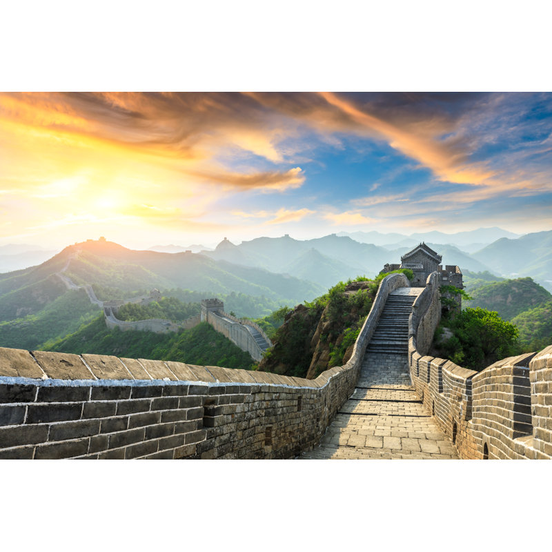 The Great Wall Of China by Zhaojiankang - Wrapped Canvas Print, 30cm H x 46cm W