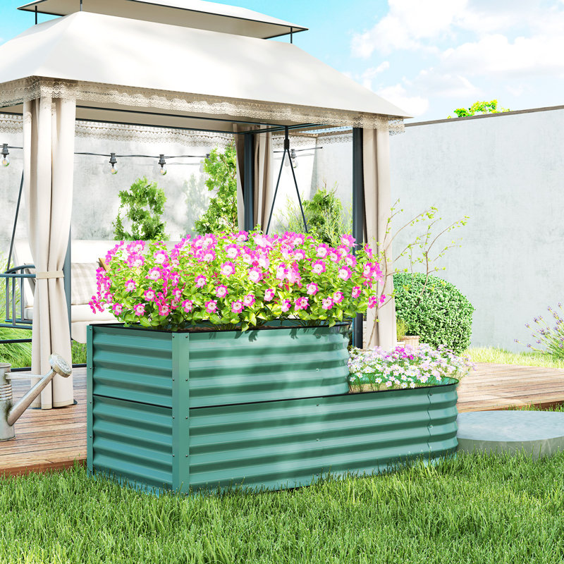 Raised Garden Bed, Dark Green