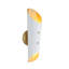 Vest Sconce (White and Natural Brass)-1013976790