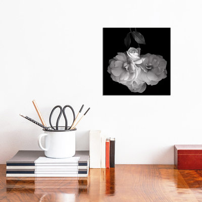 Rose White XVI by Magda Indigo - Wrapped Canvas Print