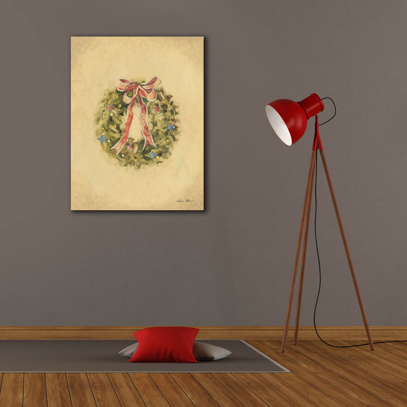 «Wreath 1» par Cheri Blum, art mural sur toile, H 34 po x l 26 po x P 1,5 po
