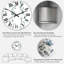 Branche d'eucalyptus sur fond blanc II - Horloge murale tropicale-1693391032
