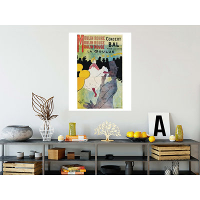 «Moulin Rouge La Goulue» par Henri de Toulouse-Lautrec - estampe numérique