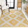 Tapis jaune / crème Kyona