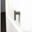 Bouton d'armoire en forme de L de style Mid-Century moderne de ROUS, olive en aluminium massif (vert) matte (1) -111448826-119559193