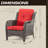 Nellie Wicker 4 - Person Patio Conversation Set with Cushions-1749924488