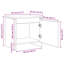 Bedside Cabinet 45 X 34 X 44.5 Cm Engineered Wood-1020057248