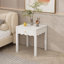 Table de chevet blanche avec tiroir