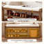 Upholstered Bench with Shelves-843433908