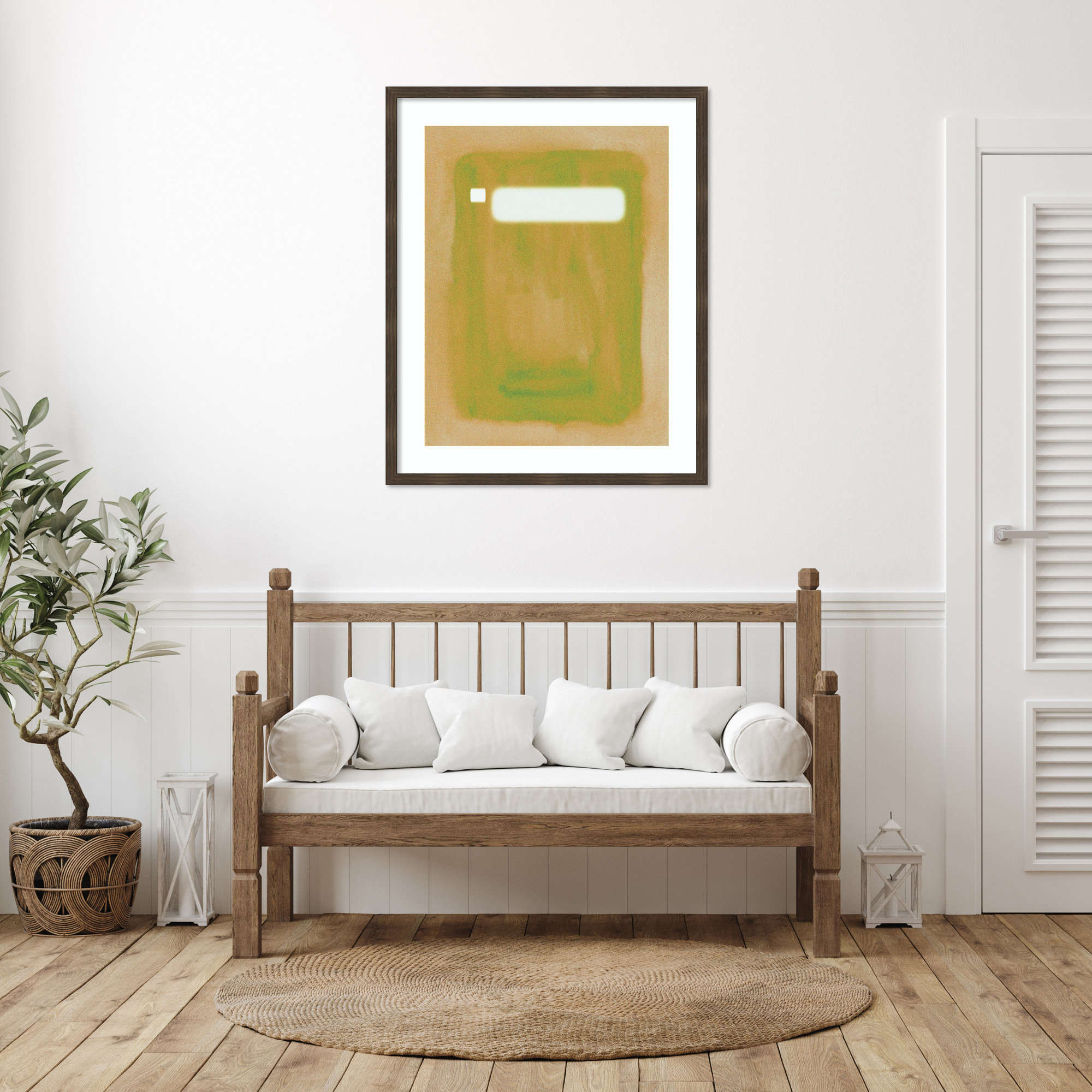 Focal Point II by Melissa Wang Wood Framed Wall Art Print, Dark Brown, 42" H x 34" W