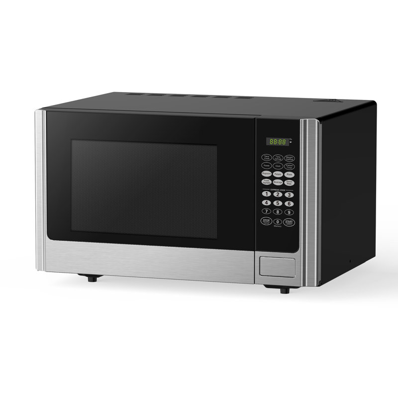 Black+Decker 900 Watt 0.9 Cubic Feet Counter Microwave Oven, Stainless Steel