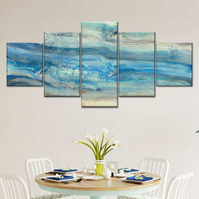 " Ocean Waves " 5 - Pieces