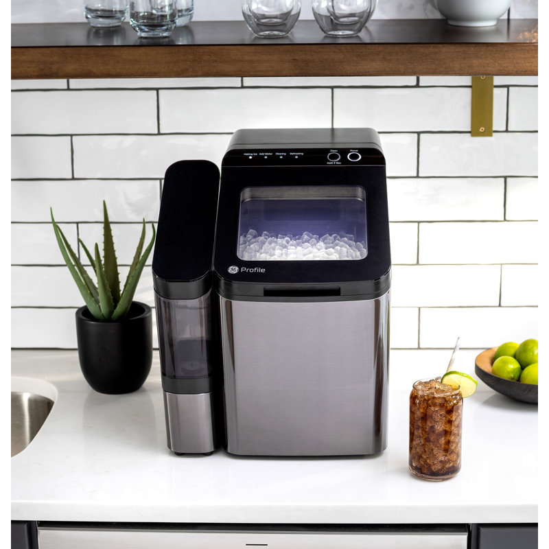 Machine à glaçons avec réservoir latéral en acier inoxydable Ge Profile Opal1.0 - P4insasbvts