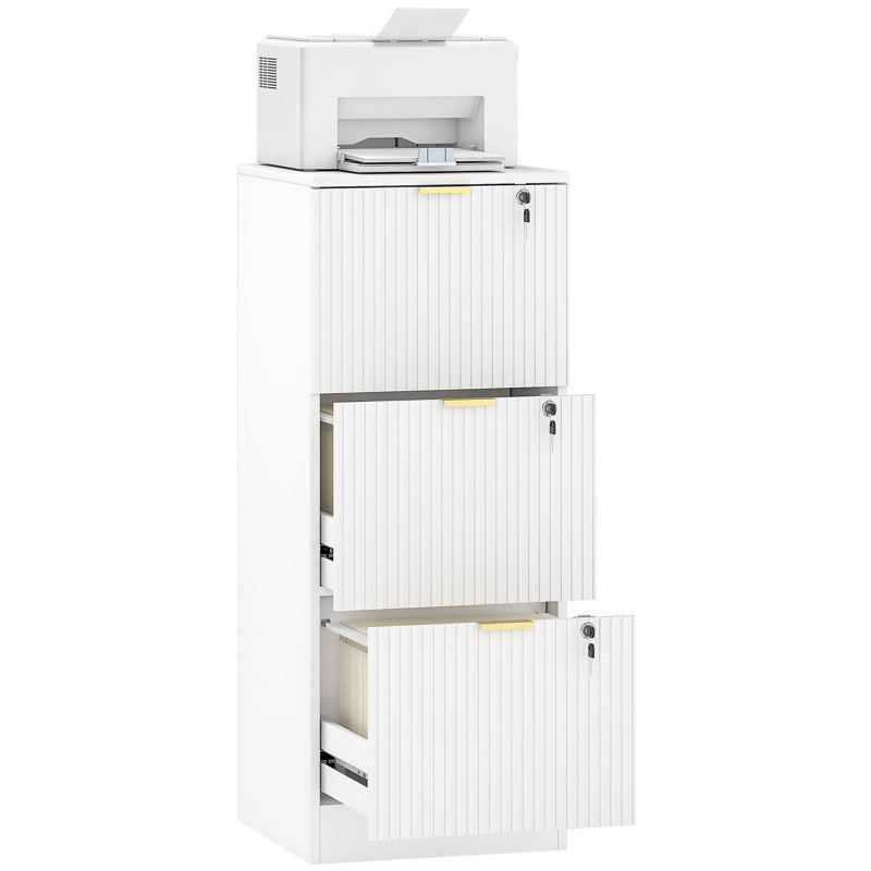 40cm Wide 3 -Drawer File Cabinet