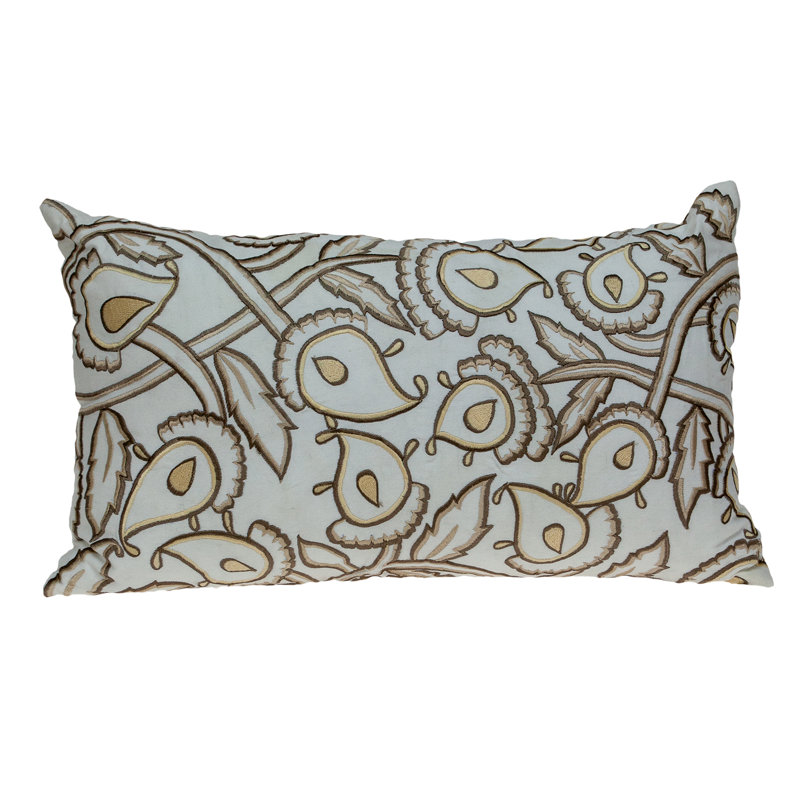 Coussin lombaire en duvet motif cachemire Iara