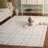 Ilyaas Hand-Tufted Wool and Cotton Plaid Rug -627299848