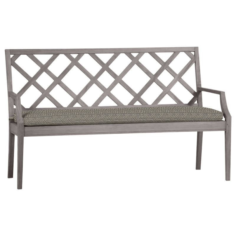 Banc 60 po Haley Teak - Huître, Huître teck, Intermix écorce, Pas de soudure