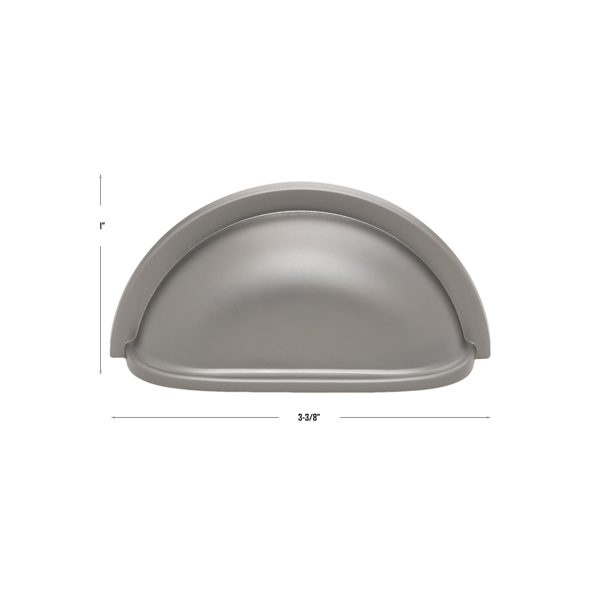 Classic 3" Center to Center Cup/Bin Pull Multipack, Graphite