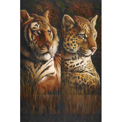 Deux grands chats d'Afrique