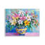«Bold Lilies over Blue», plaque murale par Petal Prints Design