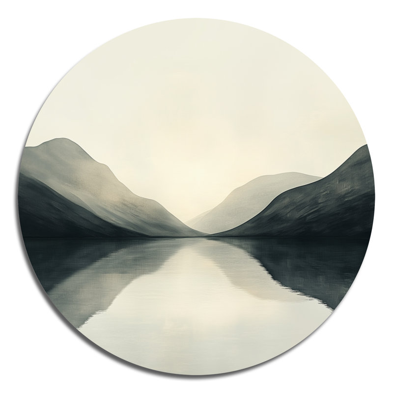 Isabelo - Décoration murale ronde en métal Coastal, L 23 po x H 23 po