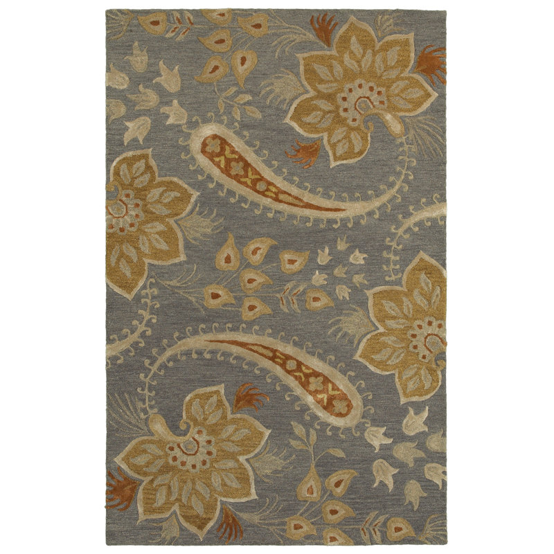 Semone Hand Tufted Paisley Indoor Rug