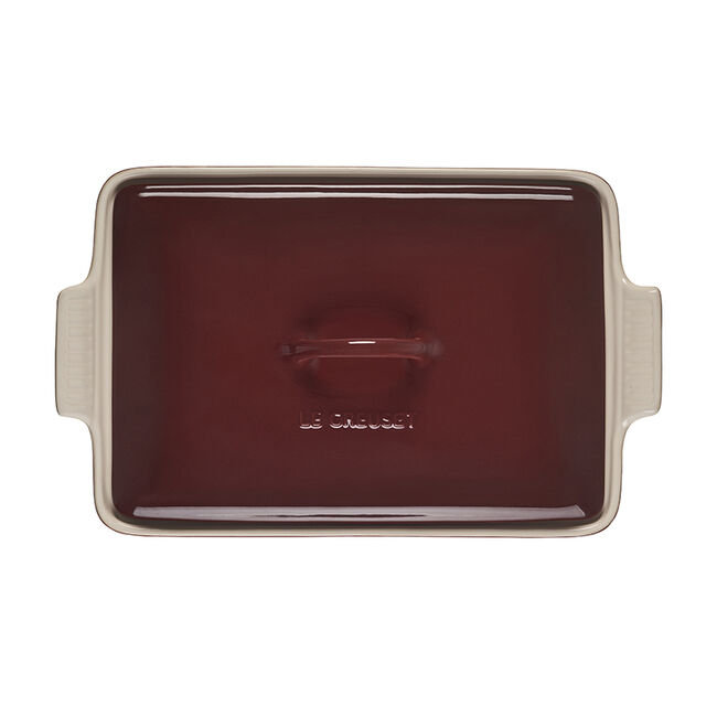 Le Creuset Heritage Stoneware 4 Qt. Rectangular Casserole with Lid, Rhone